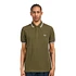 Twin Tipped Fred Perry Shirt (Uniform Green / Snow White / Light Ice)