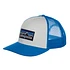 P-6 Logo Trucker Hat (White / Vessel Blue)