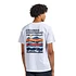 Explorers Canyon Back SS Tee (White / Torn Moonscape)