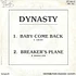 Dynasty - Baby Come Back
