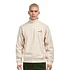 Half Zip American Script Sweat (Moonbeam)