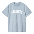 S/S University T-Shirt (Dusty Ice / White)