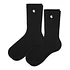 Madison Pack Socks (Pack of 2) (Dark Navy / White + Dark Navy / White)