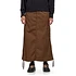 W' Cargo Skirt Long "Lane" Poplin, 6 oz (Chocolate Rinsed)