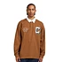 L/S Brown Ducks Rugby Shirt (Hamilton Brown / White)