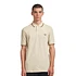 Twin Tipped Fred Perry Shirt (Oatmeal / Honeycomb / Whisky Brown)