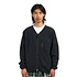 Fleece Cardigan Zip-Up (Black)