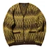 Beams Plus - Cardigan Double Jacquard Chevron Pattern