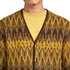 Beams Plus - Cardigan Double Jacquard Chevron Pattern