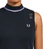 Fred Perry x Amy Winehouse Foundation - Metallic Tipped Mock Neck Dress