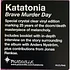 Katatonia - Brave Murder Day