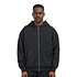Organic Oversized Zip Hood (Deep Black)