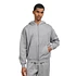 Organic Oversized Zip Hood (Heather Grey)