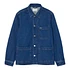 Cotton Denim Overshirt (Washed Deep Medium)