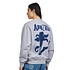 Big Carnation Flower Crewneck (Grey)