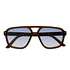 Jet Sunglasses (Chocolate / Blue Gradient Lens)