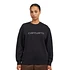 W' Rivet Script Sweat (Black / Silver)