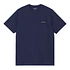 S/S Script Embroidery T-Shirt (Ink / Air Yellow)