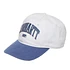 Lecture Cap "Dearborn", Uncoated' Canvas, 11.4 oz (White / Blue Iris)