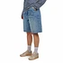 W' Brandon Single Knee Short "Camano" Denim, 12 oz (Blue Burst Washed)