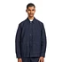 Julian Cotton Linen Overshirt (Dark Navy)