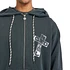 Aries - Faded God Town Zip Through Hoodie