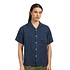 Linen Camp Collar Shirt (Navy)