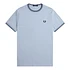 Twin Tipped T-Shirt (Light Smoke / Petrol Blue / Navy)