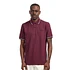 Twin Tipped Fred Perry Shirt (Made in England) (Oxblood / White / Black)