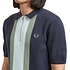 Fred Perry - Textured Stripe Knitted Shirt