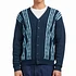 Beams Plus - Cardigan Born Stripe 14G