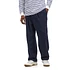 2 Pleats Relax Trousers Linen Cotton (Navy)