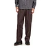 Benn Relaxed Twill Pleated Trouser (Seal Brown)