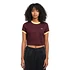 Cropped Ringer T-Shirt (Oxblood)