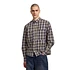 Plaid Shirt (Beige / Navy)