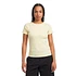 Organic Rib SS T-Shirt (Soft Yellow)