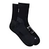 Merino Nylon Tube Socks (Black)