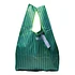 School Tie Fabric Bag (Green / Light Blue)