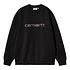 W' Carhartt Sweat (Black / Hortensia)