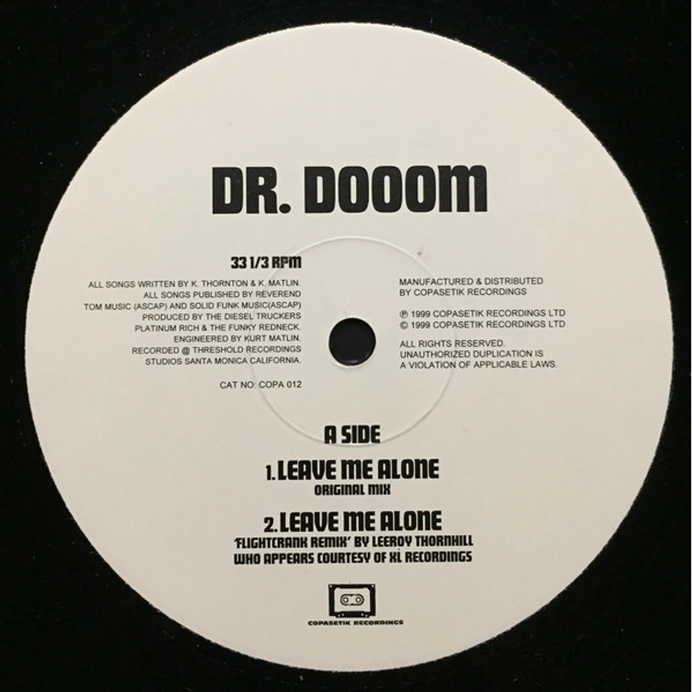Dr. Dooom - Leave Me Alone