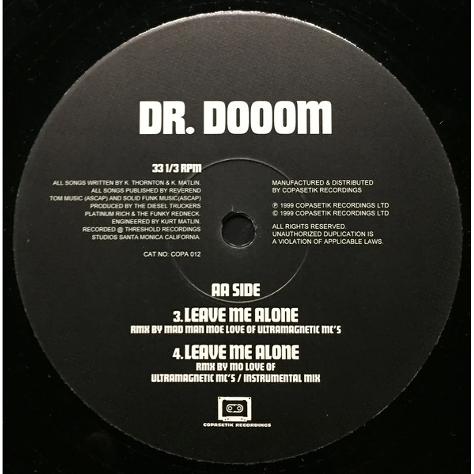 Dr. Dooom - Leave Me Alone