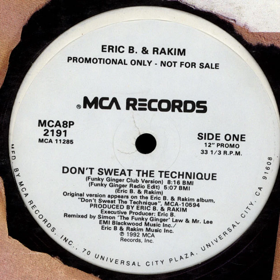 Eric B. & Rakim - Don't Sweat The Technique