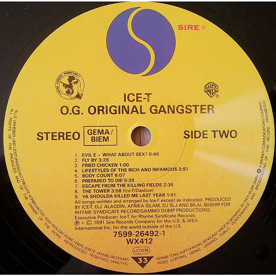Ice-T - O.G. Original Gangster