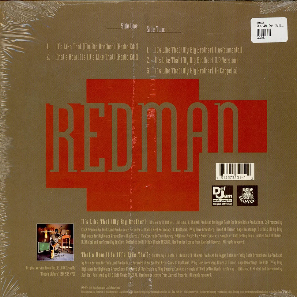 Redman - It's Like That (My Big Brother)