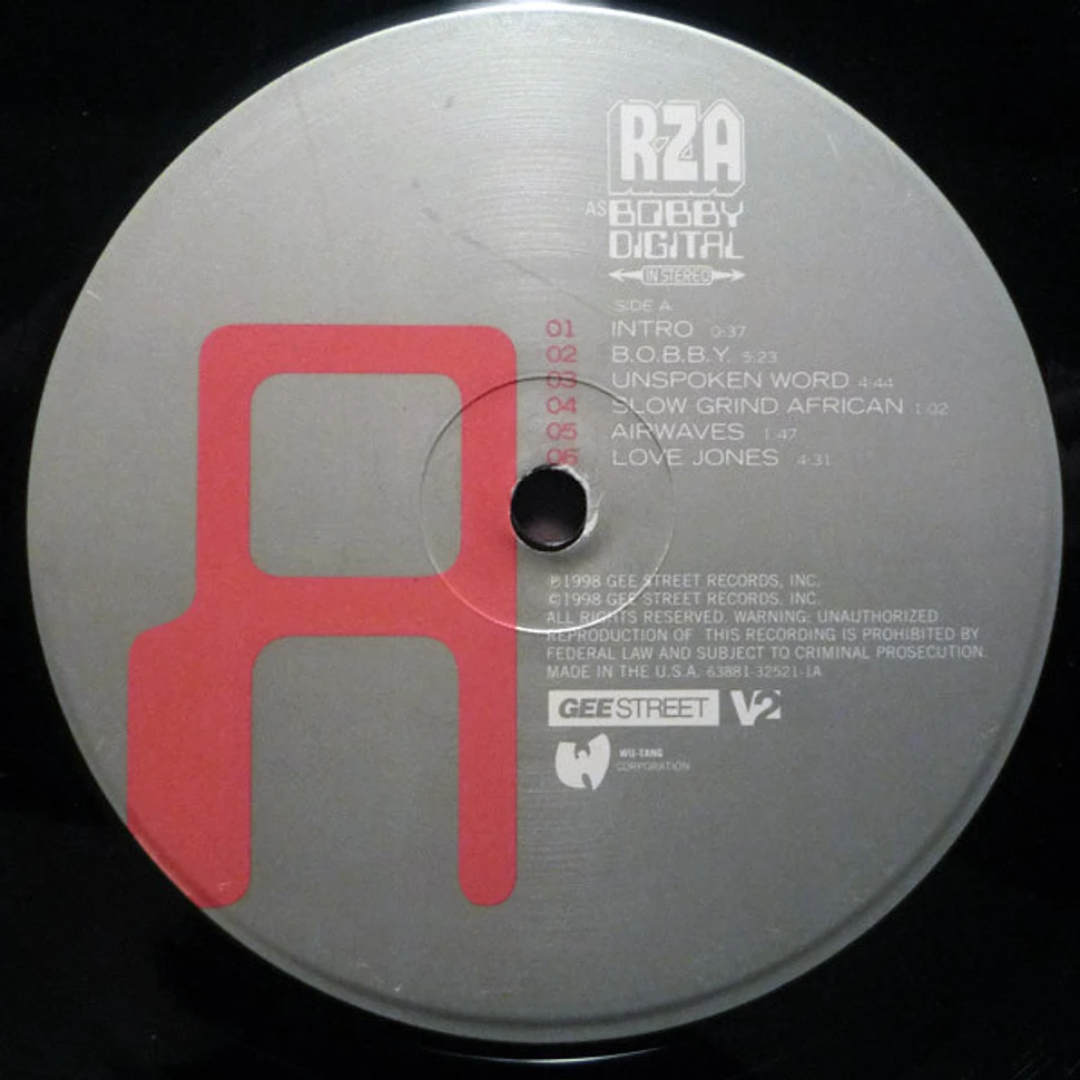 RZA as Bobby Digital - RZA As Bobby Digital In Stereo