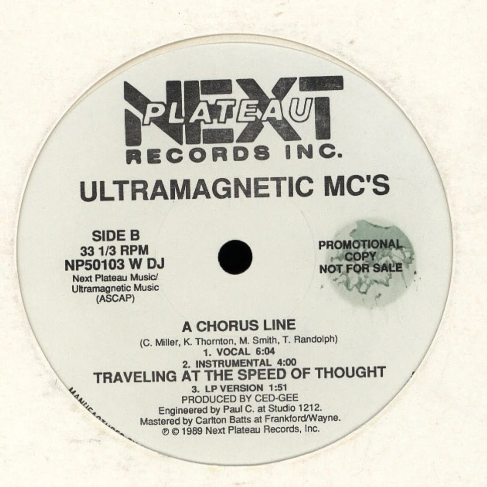 Ultramagnetic MC's - Traveling At The Speed Of Thought / A Chorus Line