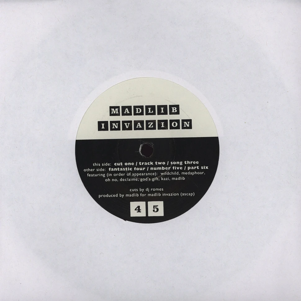 Madlib - Madlib Invazion EP