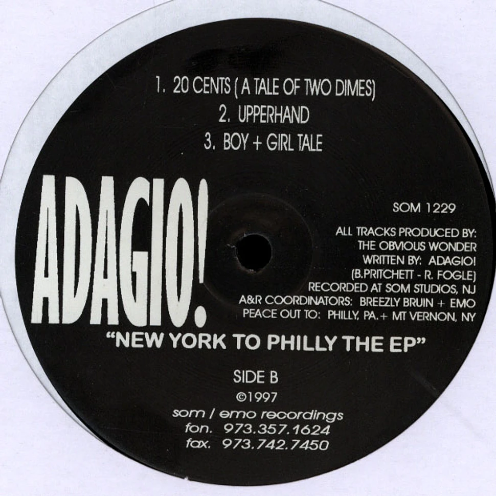 Adagio! - New York To Philly The EP - Vinyl 12