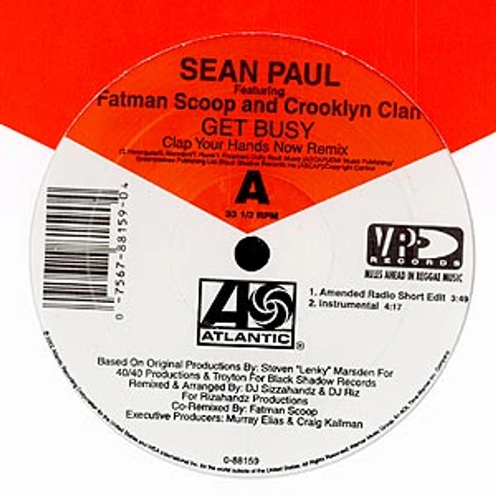 Sean Paul - Get busy CLAP YOUR HANDS NOW remix