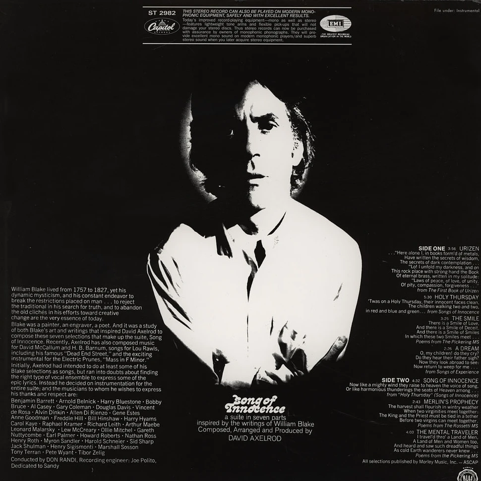 David Axelrod - Song of innocence